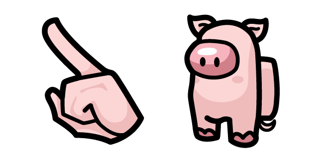 Among Us Pig Pink Character