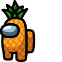Among Us Pineapple Character cursor