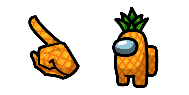 Among Us Pineapple Character