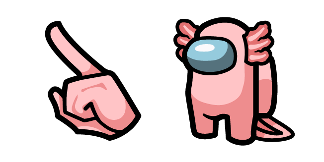Among Us Pink Axolotl Character