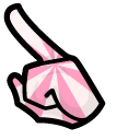 Among Us Pink Candy Character pointer