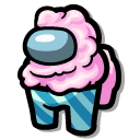 Among Us Pink Cotton Candy Character cursor