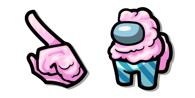 Among Us Pink Cotton Candy Character