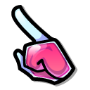 Among Us Pink Love Potion Character pointer