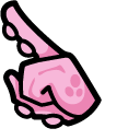 Among Us Pink Octopus Character pointer