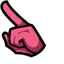 Among Us Pink Pitahaya Dragon Fruit Character pointer