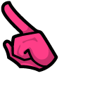 Among Us Pink Rabbit Character pointer