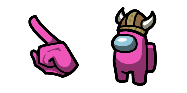 Among Us Pink Viking Character 