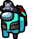 Among Us Pirate Character cursor