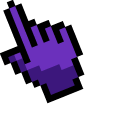Among Us Pixel Purple Character pointer