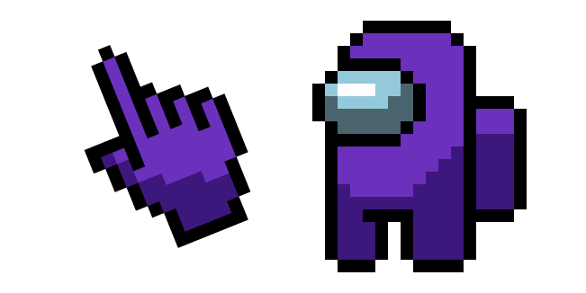 Among Us Pixel Purple Character