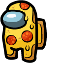 Among Us Pizza Character cursor