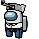 Among Us Plants Vs. Zombies Crazy Dave Character cursor