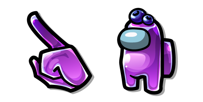 Among Us Purple Blueberry Jelly Character