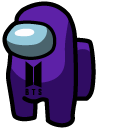 Among Us Purple BTS Character cursor