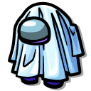 Among Us Purple Character in a Ghost Costume cursor