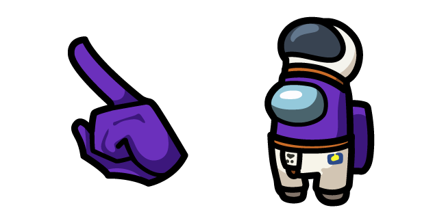 Among Us Purple Character in Astronaut Outfit