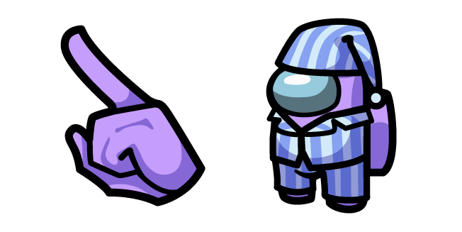 Among Us Purple Character in Pajamas