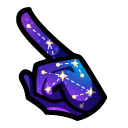 Among Us Purple Cosmic Character pointer