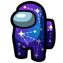 Among Us Purple Cosmic Character cursor