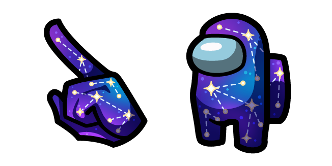 Among Us Purple Cosmic Character