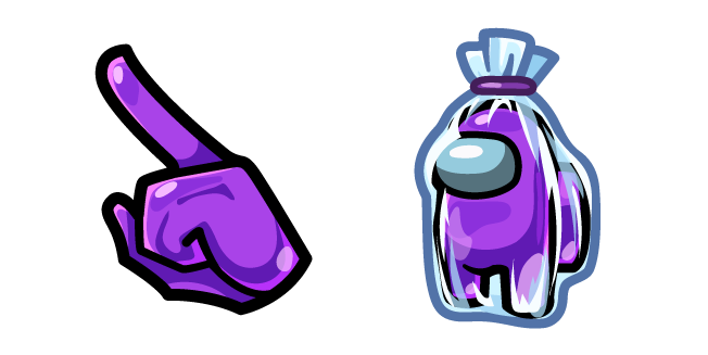 Among Us Purple Fruit Drop Candy Character