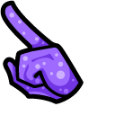 Among Us Purple Jellyfish Character pointer