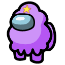 Among Us Purple Lumpy Space Princess Character cursor