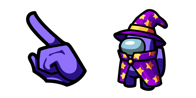Among Us Purple Wizard Character