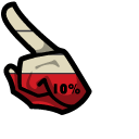 Among Us Red Character Running Out of Charge pointer