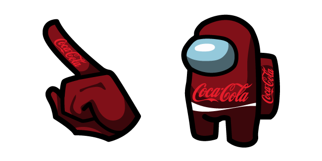 Among Us Red Coca-Cola Character