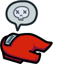 Among Us Red Dead Body and Report cursor
