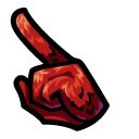 Among Us Red Fluffy Character pointer