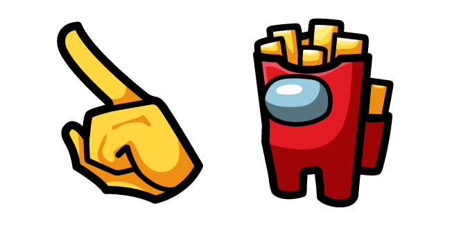 Among Us Red Fries Box Character