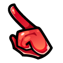 Among Us Red Jelly Character pointer