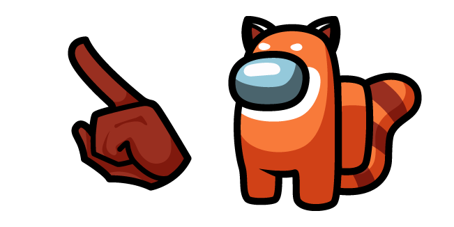 Among Us Red Panda Character