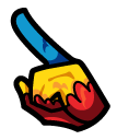 Among Us Red Parrot Character pointer