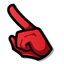 Among Us Red Pencil Character pointer