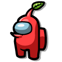 Among Us Red Pikmin Character cursor