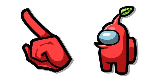 Among Us Red Pikmin Character