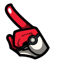 Among Us Red Poké Ball Character pointer