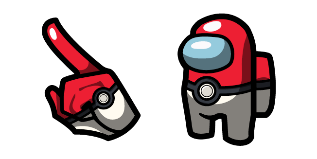 Among Us Red Poké Ball Character