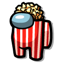 Among Us Red Popcorn Bucket Character cursor