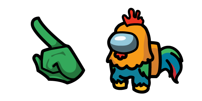 Among Us Rooster Character