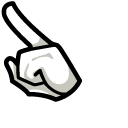 Among Us Sam & Max Max White Character pointer