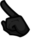 Among Us Sanrio Badtz-Maru Character pointer