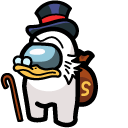 Among Us Scrooge McDuck Character cursor