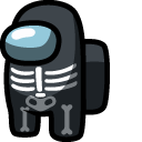 Among Us Skeleton Character cursor