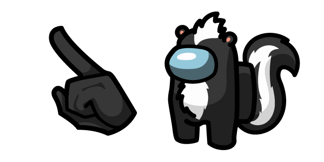 Among Us Skunk Character