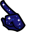 Among Us Starry Night Sky Character pointer
